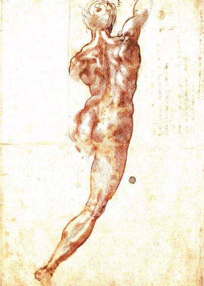 Michelangelo Buonarroti Study for a Nude